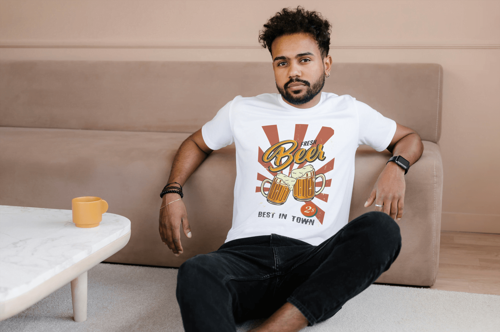 Men's Classic Beer Sunburst: Old School Brewery Tee - Essentia Attire