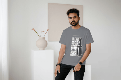 Drink Good Beer With Good Friends: Friendship Beer Graphic Tee - Essentia Attire