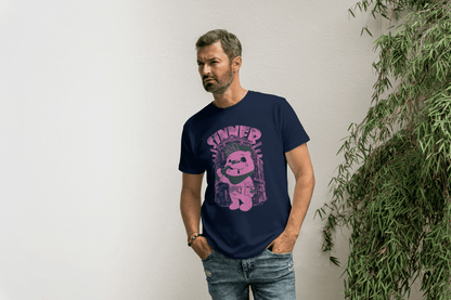 Sinner Forever Pink Bear: Cute Edgy Streetwear Tee - Essentia Attire