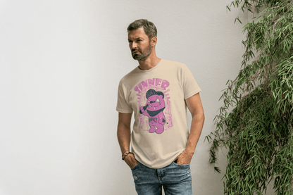 Sinner Forever Pink Bear: Cute Edgy Streetwear Tee - Essentia Attire