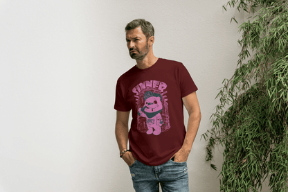 Sinner Forever Pink Bear: Cute Edgy Streetwear Tee - Essentia Attire