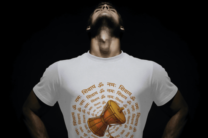 Sacred Damru Music Instrument Regular Tee | Hindu Devotional Wear & Religious Gift