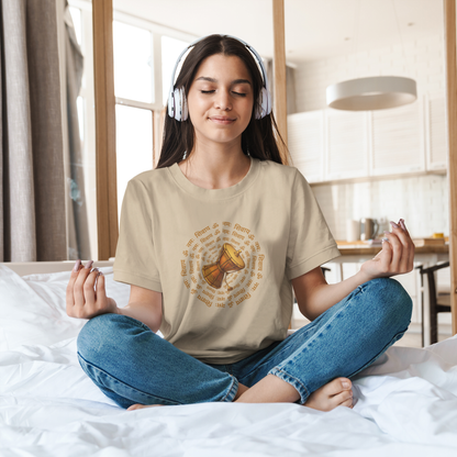 Sacred Damru Music Instrument Regular Tee | Hindu Devotional Wear & Religious Gift