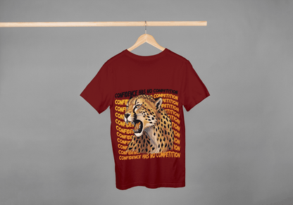 Confidence Cheetah: No Competition Motivational Tee - Essentia Attire