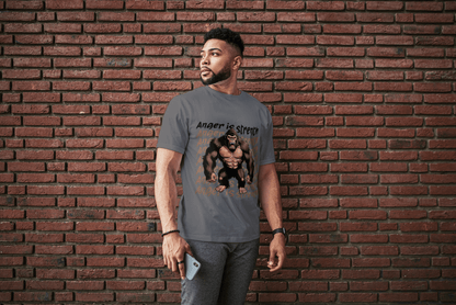 Anger is Strength Gorilla: Powerful Ape Fitness Tee - Essentia Attire