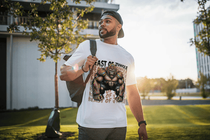 Beast of Jungle Rainbow: Gorilla Strength Graphic Tee - Essentia Attire