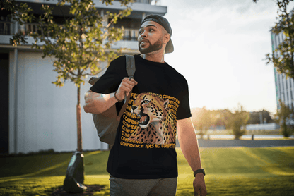 Confidence Cheetah: No Competition Motivational Tee - Essentia Attire