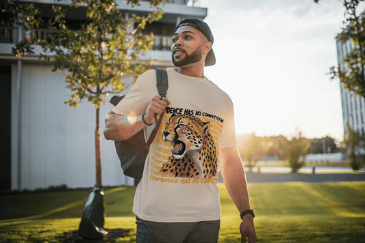 Confidence Cheetah: No Competition Motivational Tee - Essentia Attire