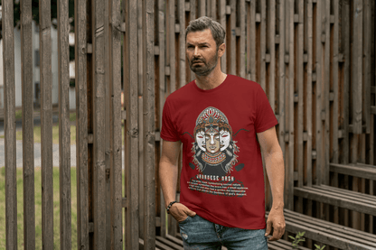 Mythical Javanese Goddess Mask: Cultural Art Apparel - Essentia Attire