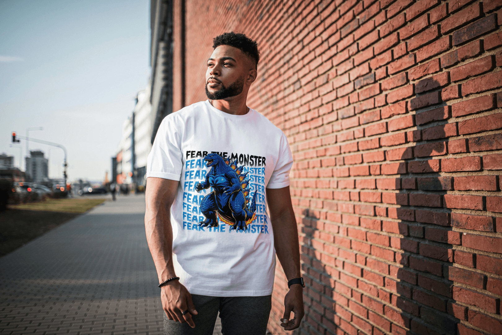 Fear The Monster Kaiju: Giant Monster Atomic Power Tee - Essentia Attire