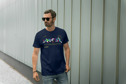 Abstract Glitch Art: Masterpiece Graphic Tee - Essentia Attire