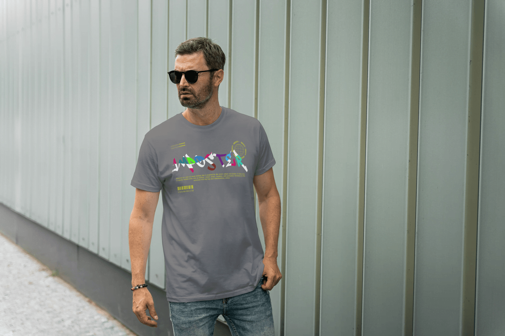 Abstract Glitch Art: Masterpiece Graphic Tee - Essentia Attire