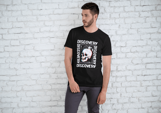 Discovery Skull Streetwear: Exploration Graphic Tee - Essentia Attire