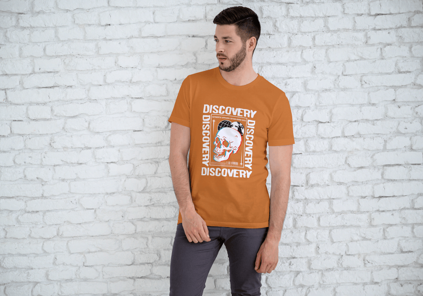 Discovery Skull Streetwear: Exploration Graphic Tee - Essentia Attire