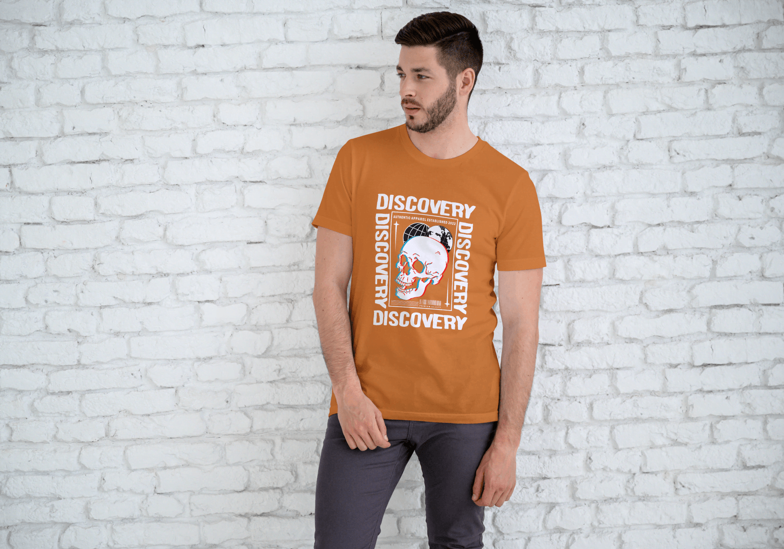 Discovery Skull Streetwear: Exploration Graphic Tee - Essentia Attire