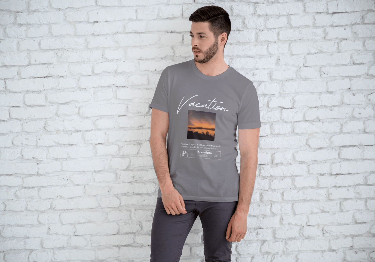 Vacation Sunset Graphic: Relaxing Travel Tee - Essentia Attire