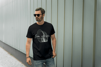 Live Music Abstract Graphic: Concert Lover Tee - Essentia Attire