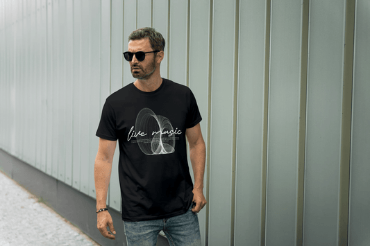 Live Music Abstract Graphic: Concert Lover Tee - Essentia Attire