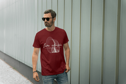 Live Music Abstract Graphic: Concert Lover Tee - Essentia Attire