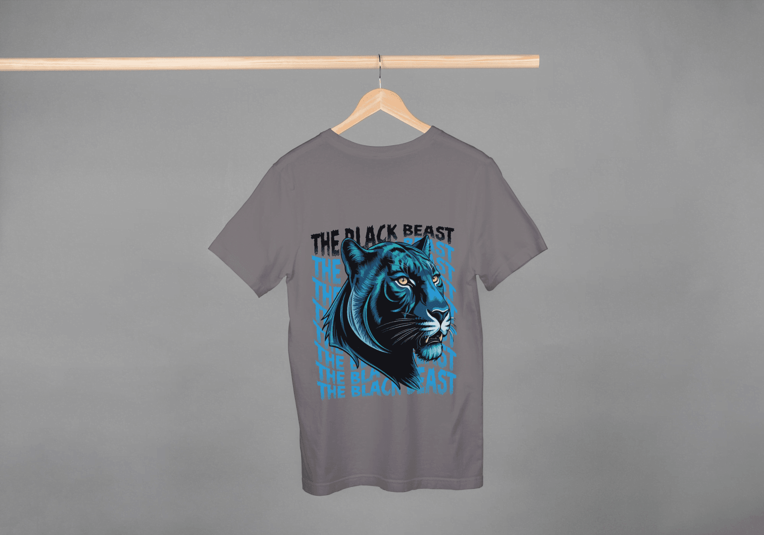 Black Beast: Blue Eye Panther Power Tee - Essentia Attire