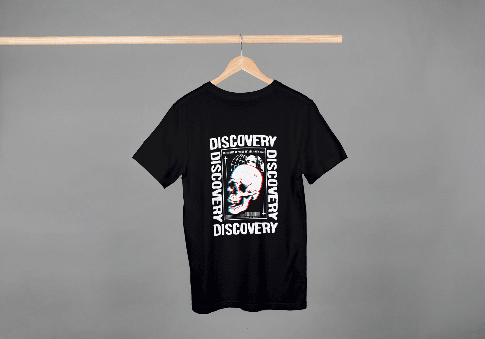 Discovery Skull Streetwear: Exploration Graphic Tee - Essentia Attire