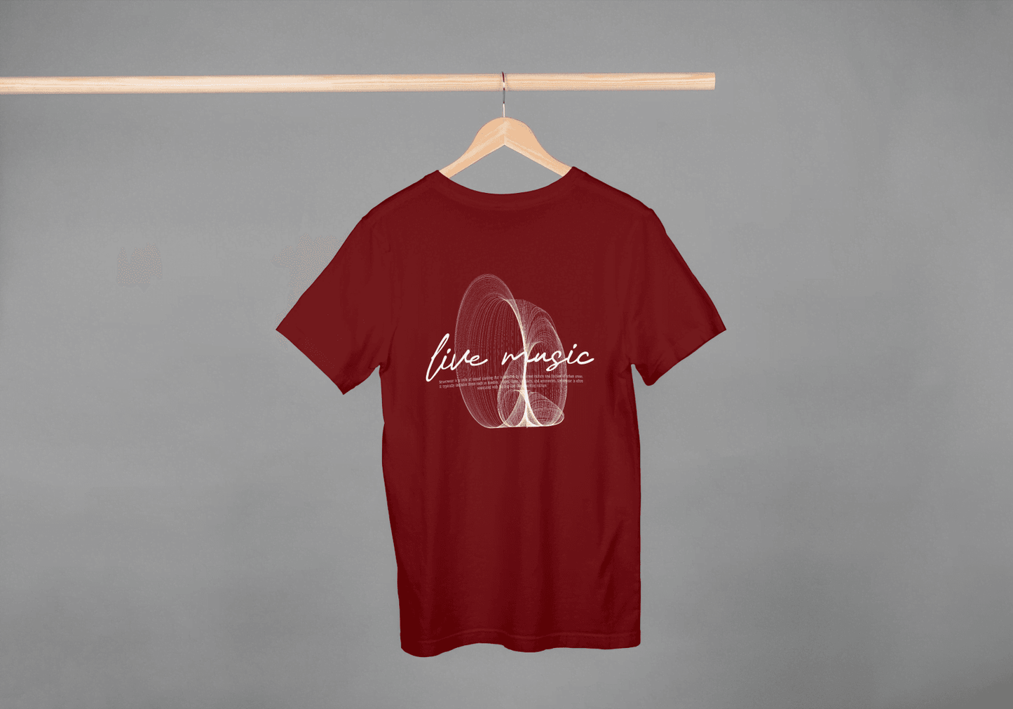 Live Music Abstract Graphic: Concert Lover Tee - Essentia Attire