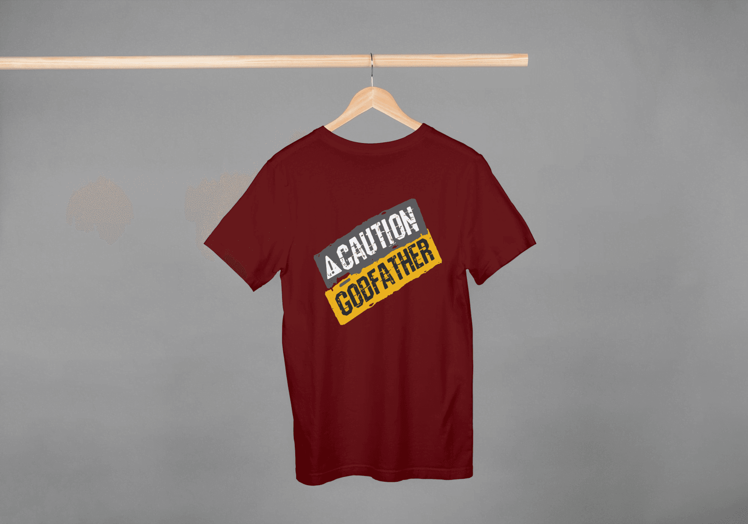 Caution Godfather: Funny Movie Fan Tee - Essentia Attire