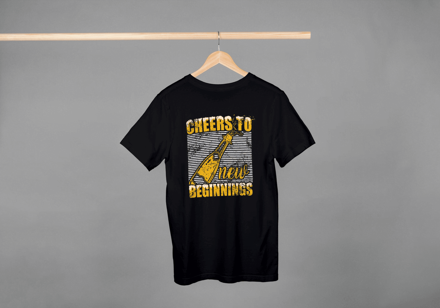 Cheers To New Beginnings: Celebration Graphic Tee - Essentia Attire