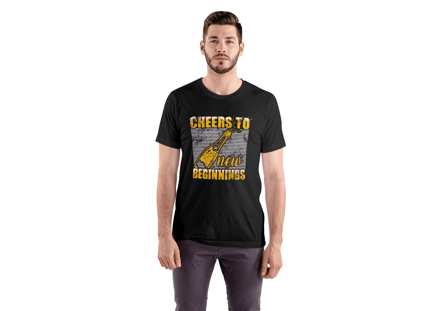 Cheers To New Beginnings: Celebration Graphic Tee - Essentia Attire