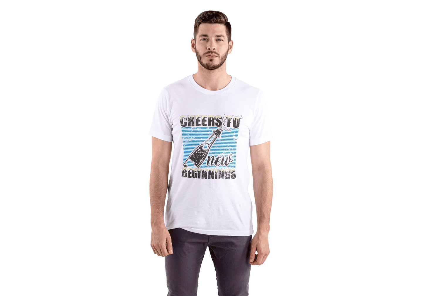 Cheers To New Beginnings: Celebration Graphic Tee - Essentia Attire