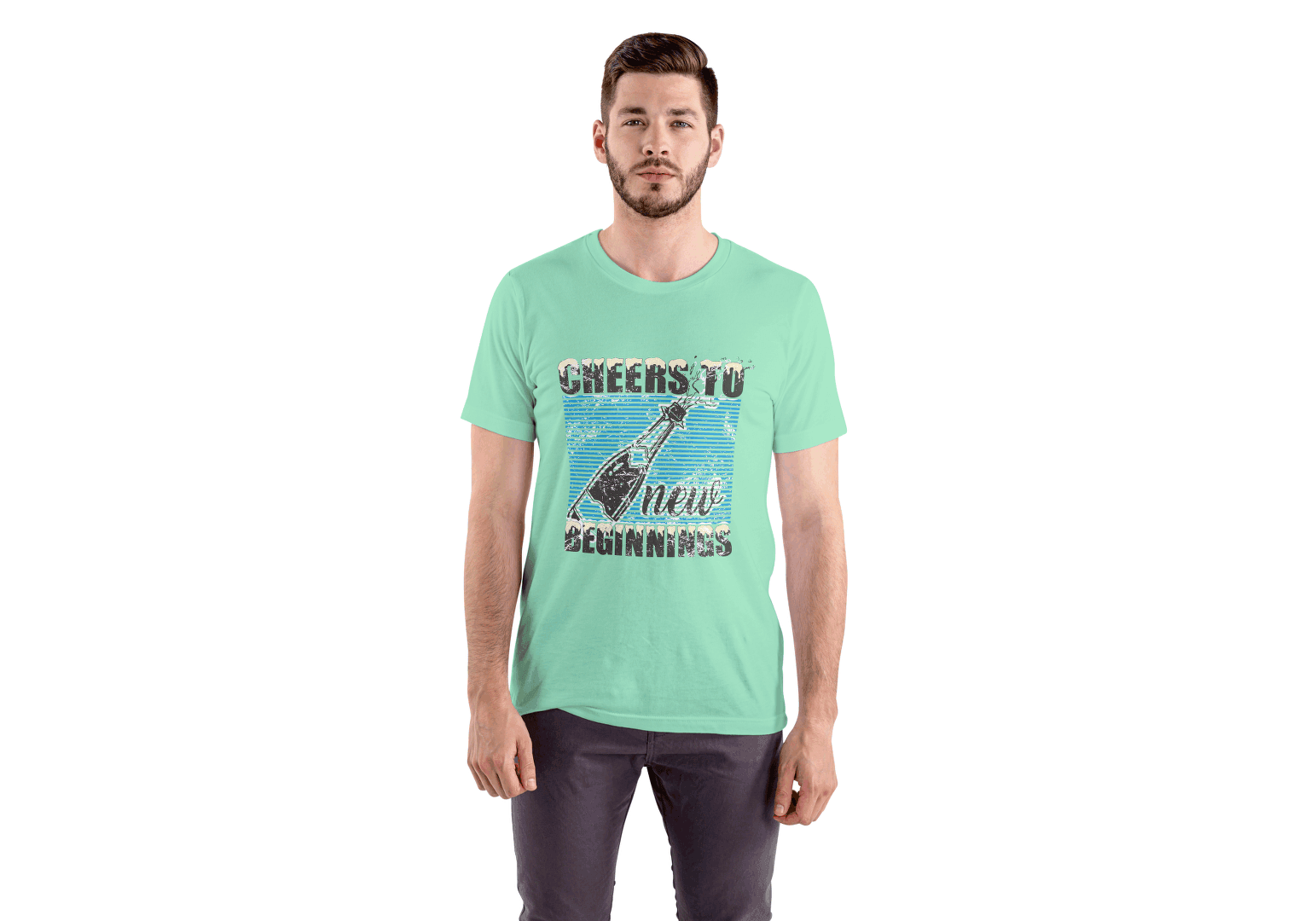 Cheers To New Beginnings: Celebration Graphic Tee - Essentia Attire