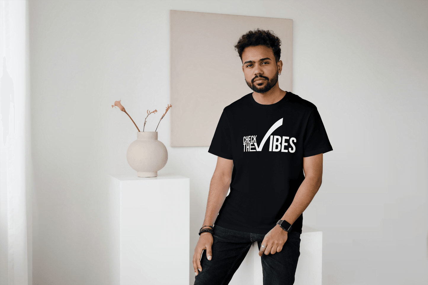 Check The Vibes: Positive Energy Tee - Essentia Attire