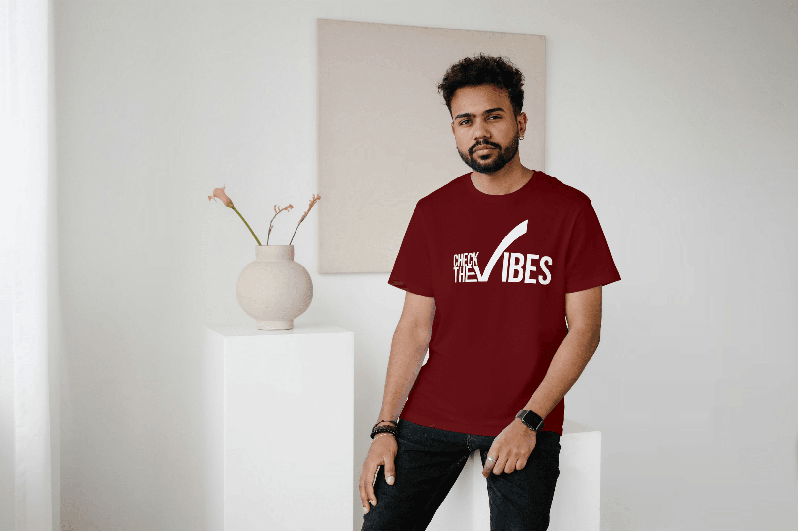 Check The Vibes: Positive Energy Tee - Essentia Attire
