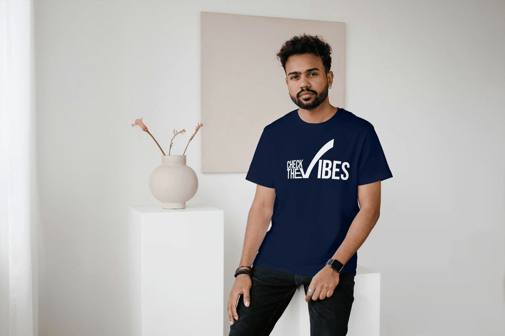 Check The Vibes: Positive Energy Tee - Essentia Attire