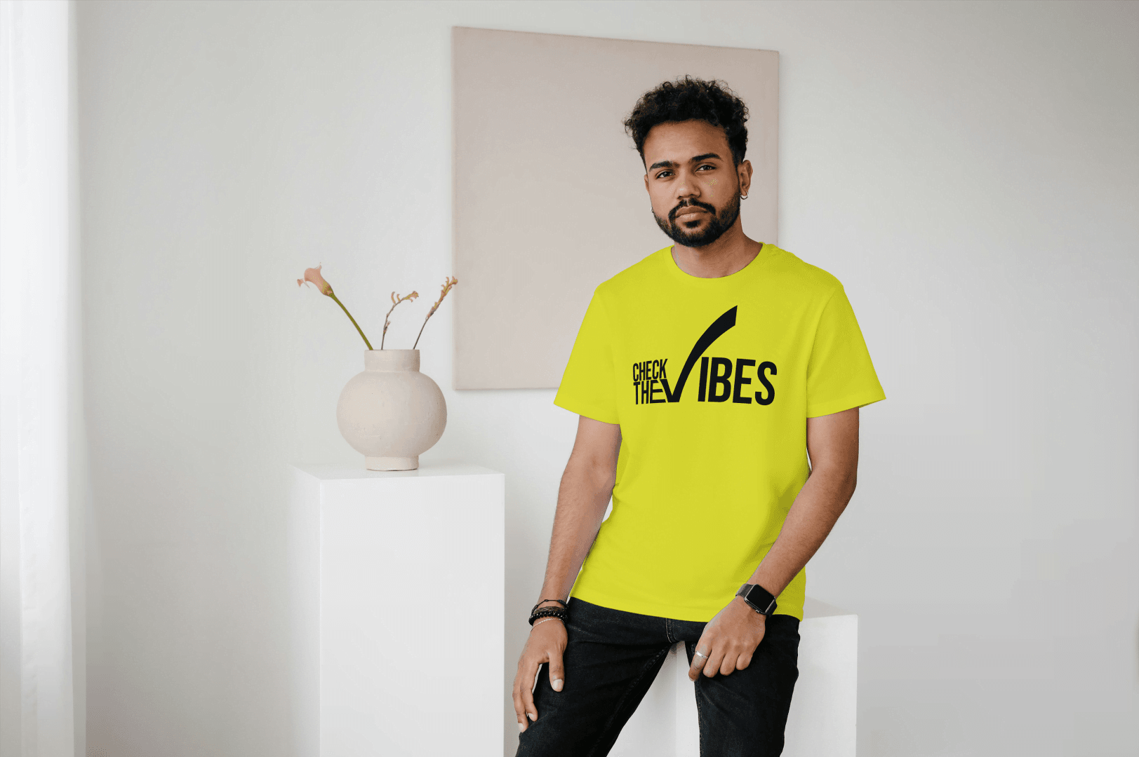 Check The Vibes: Positive Energy Tee - Essentia Attire