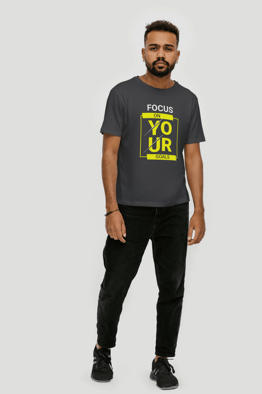 Focus On Your Goals" Motivational: Inspiring Goal Setting Tee - Essentia Attire