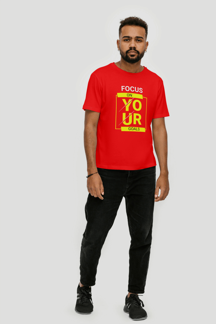 Focus On Your Goals" Motivational: Inspiring Goal Setting Tee - Essentia Attire