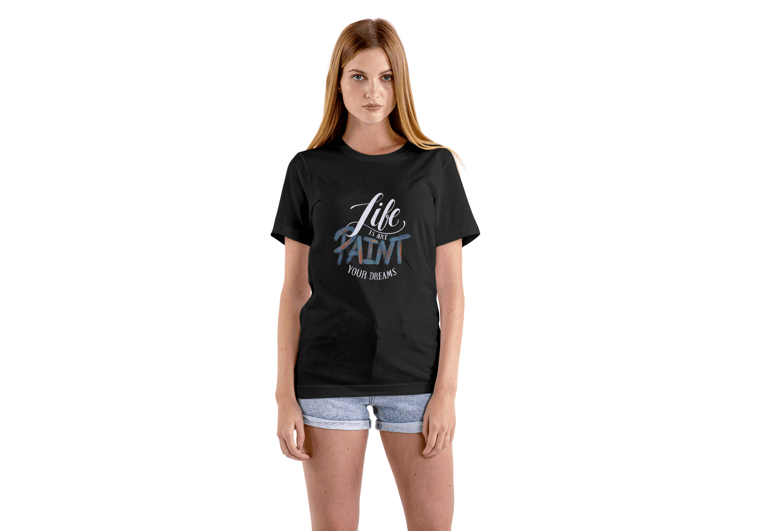 Life is Art Paint Your Dreams: Inspirational Tee - Essentia Attire