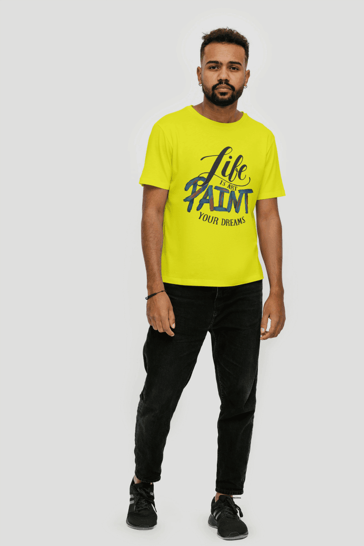 Life is Art Paint Your Dreams: Inspirational Tee - Essentia Attire