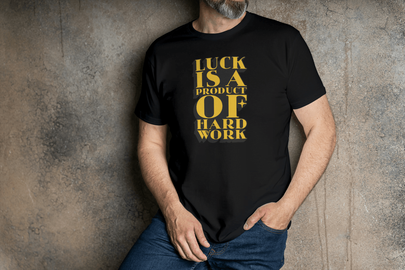 Luck Is Hard Work: Motivational Tee - Essentia Attire