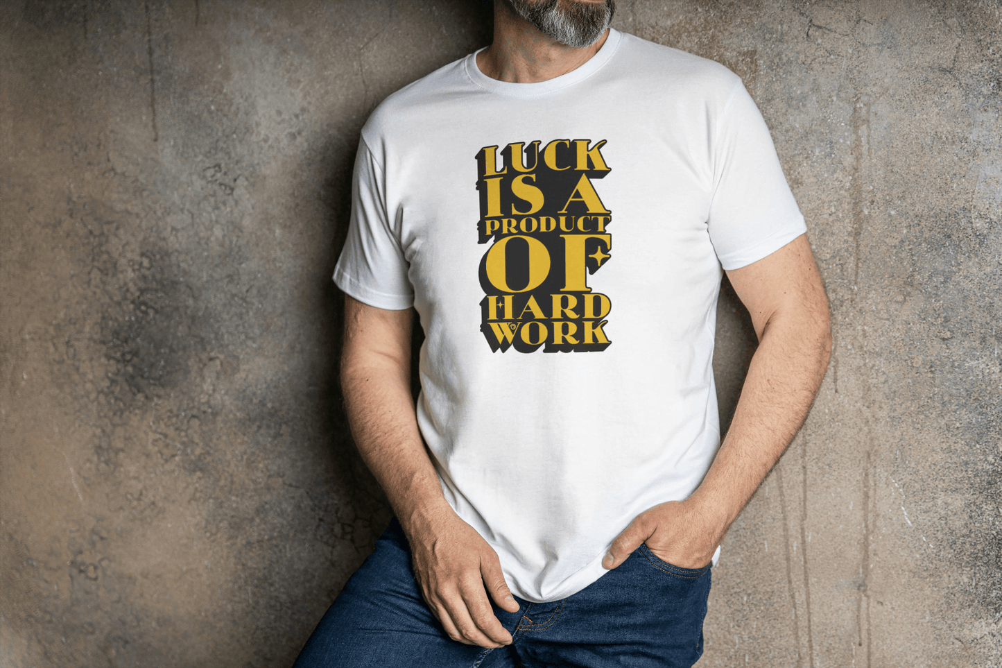 Luck Is Hard Work: Motivational Tee - Essentia Attire