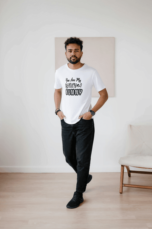 You Are My Honey Bunny: Cute Love Graphic Tee - Essentia Attire