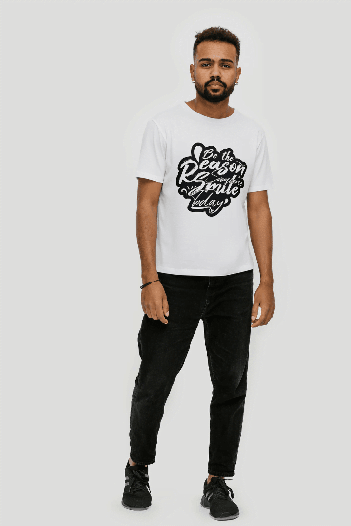 Be The Reason Someone Smiles Today: Kindness Graphic Tee - Essentia Attire