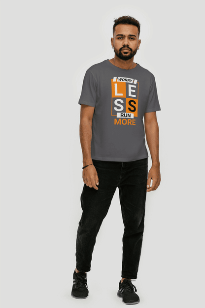 Worry Less Run More Motivational: Active Lifestyle Tee - Essentia Attire