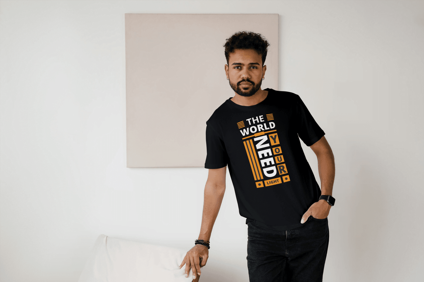 The World Need Your Light: Empowering Graphic Tee - Essentia Attire