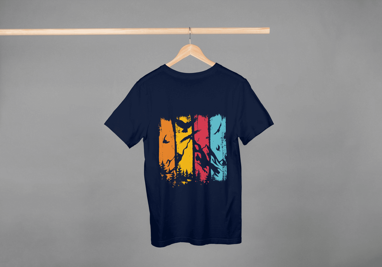 Vibrant Color Block Nature: Artistic Outdoor Wear - Essentia Attire