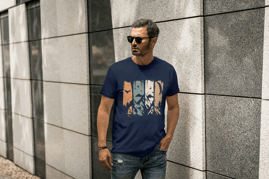 Mountain Landscape Graphic: Abstract Nature Tee - Essentia Attire