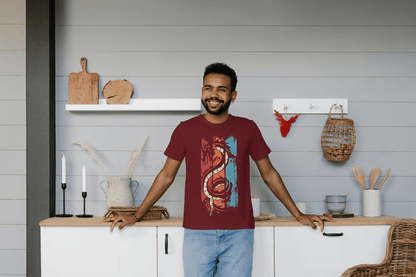 Dragon Graphic Tee: Mystical Beast Design - Essentia Attire