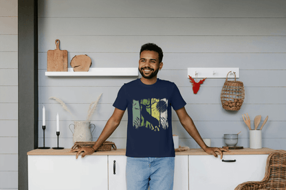 Deer Forest Graphic Tee: Abstract Nature Tee - Essentia Attire