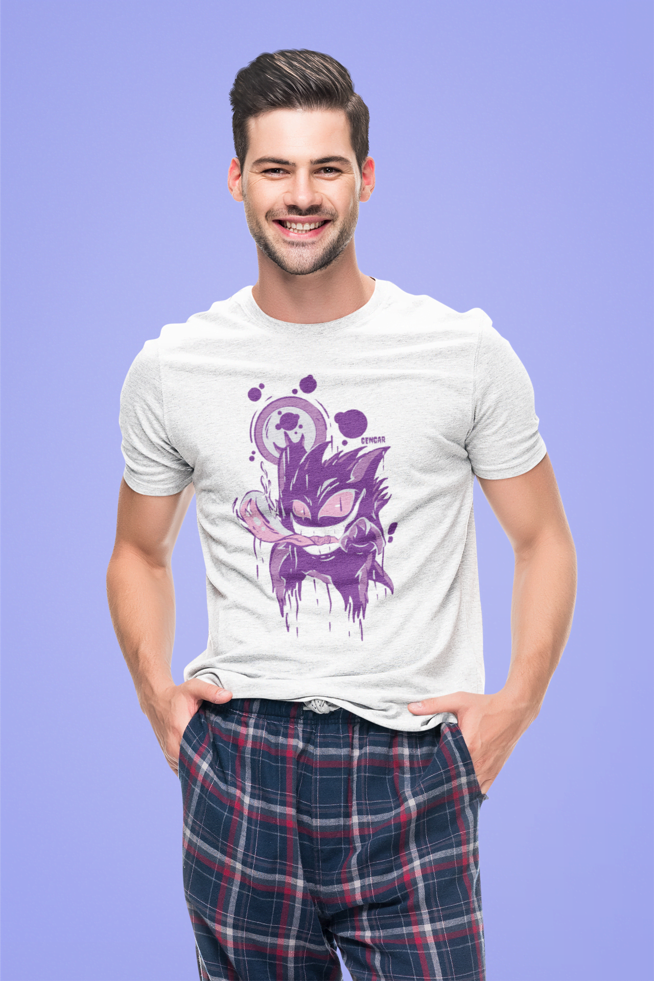 Gengar "Shadow Drip" Pokémon: Ghost Type Anime Graphic Tee - Essentia Attire